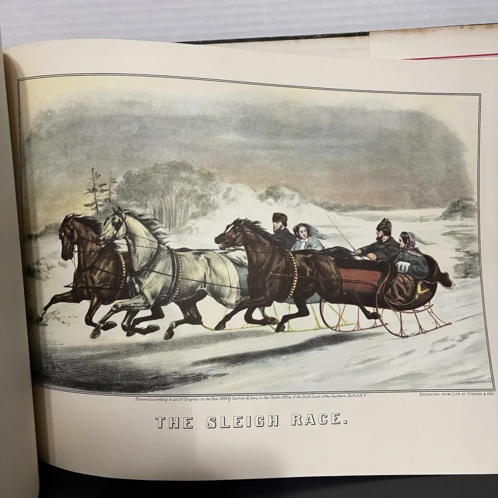 Currier And Ives America Hard Cover 80 Color Prints 1952 Colin Simkin
